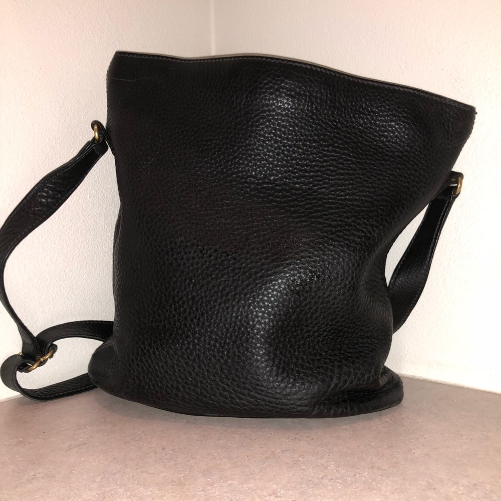 Coach Black Leather Shoulder Bag